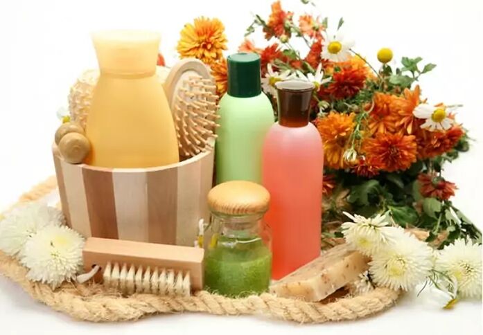 Various hair care products